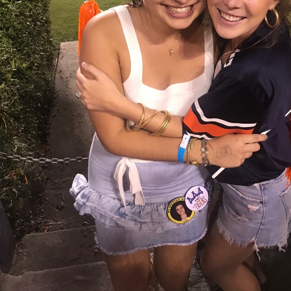 Jean Ruffle Skirt - Picture 4 of 4